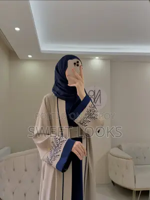 তুর্কি এমব্রয়ডারি বোরখা – হিজাবসহ ফুল সেট