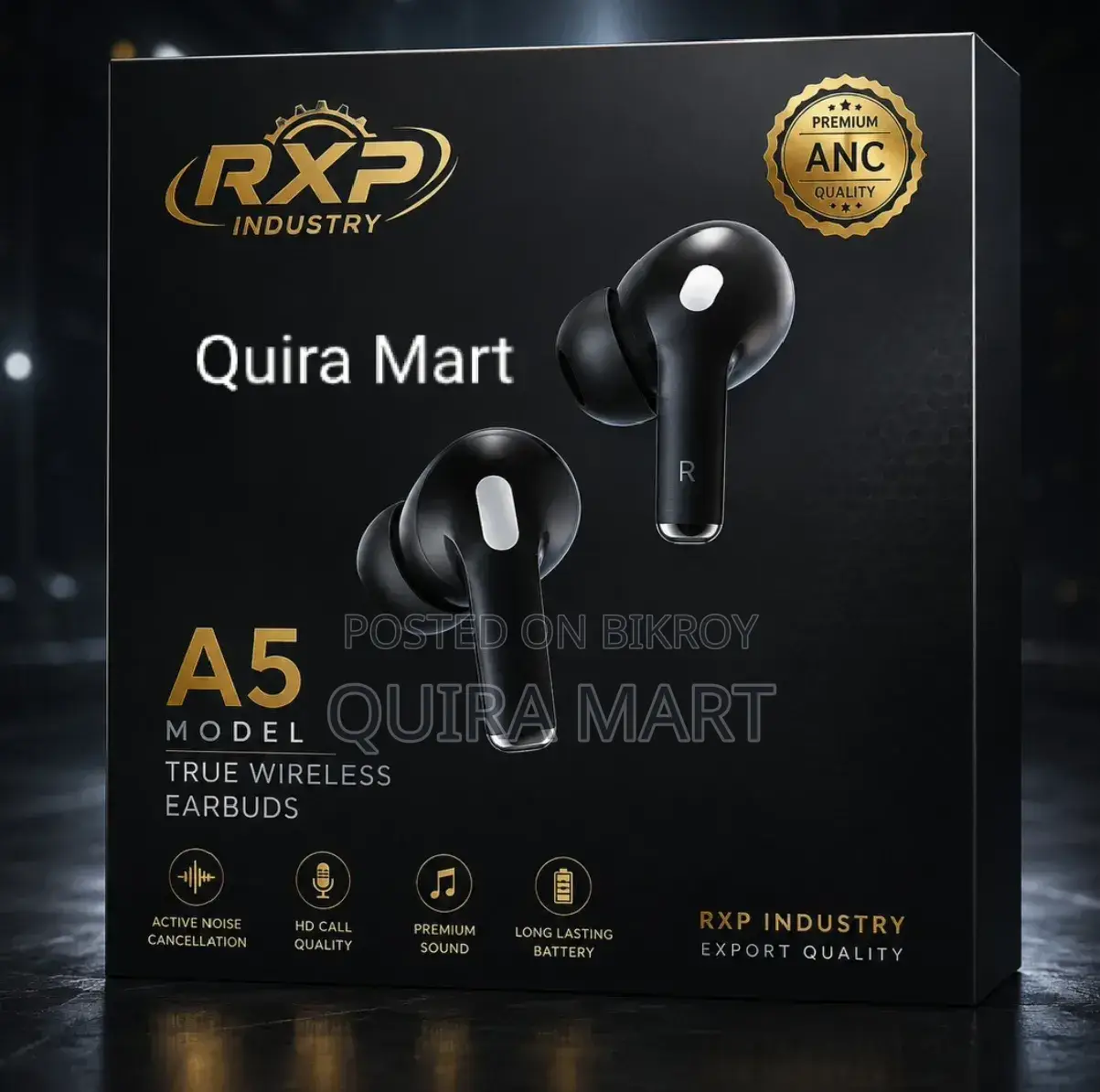 A5 Wireless Earbuds | স্টাইলিশ ব্লুটুথ ইয়ারবাডস উইথ চার্জিং কেস