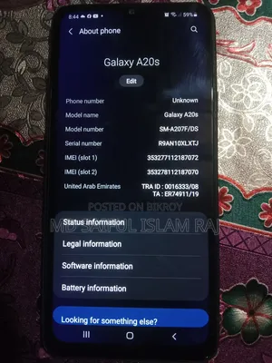 Samsung Galaxy A20s 64 GB Black