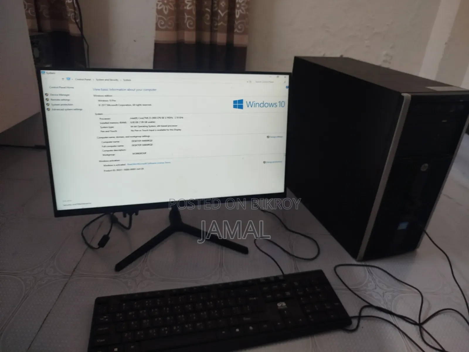Desktop Computer HP 8GB Intel Core i5 SSD 500GB