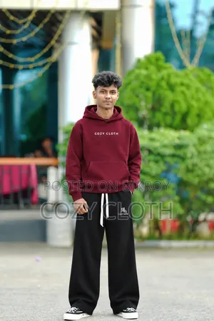 ড্রপ শোল্ডার রিপ হুডি এবং কোরিয়ান ব্যাগি প্যান্ট কম্বো এখন উপলব্ধ 🥶🔥