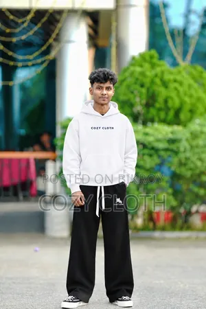 Drop Shoulder Rip Hoodie and Korean Baggy Pant Combo Now Available🥶🔥