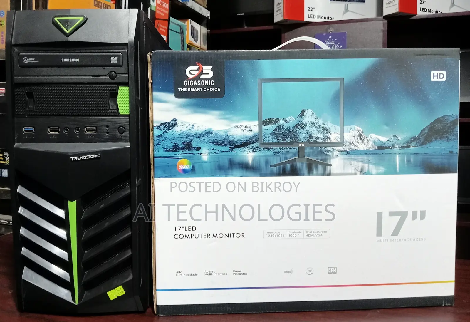 Desktop Computer MSI model 4GB Intel Core i7 HDD 500GB