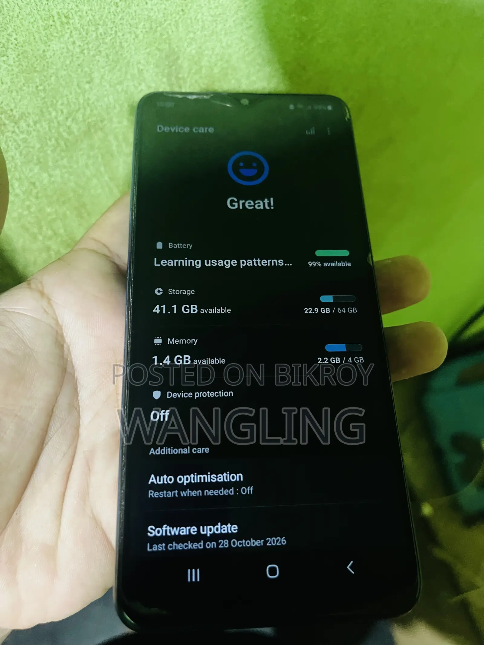 স্যামসাং গ্যালাক্সি এ১২ ৬৪ জিবি নীল