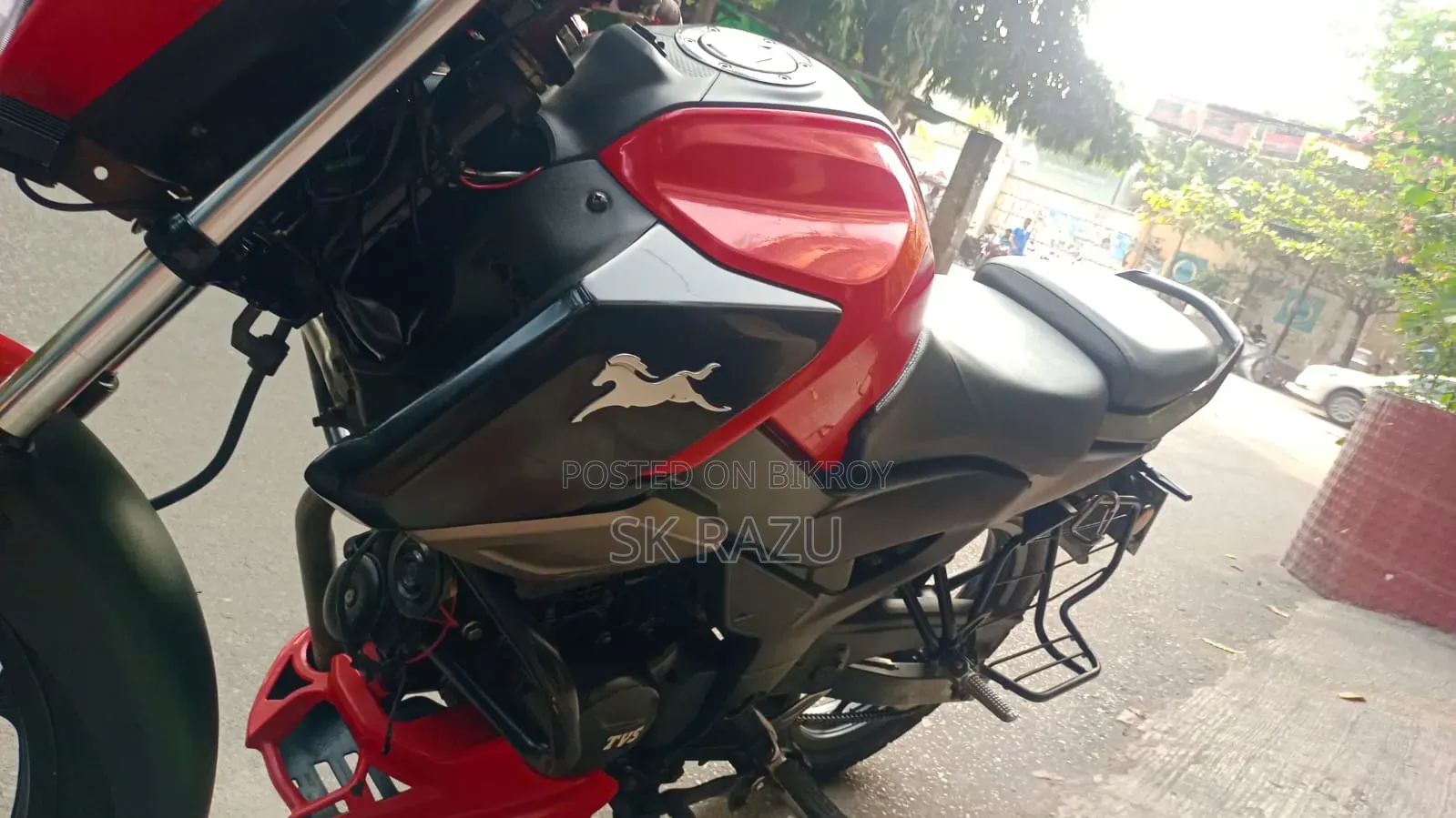 New TVS Raider 125 2022 Red