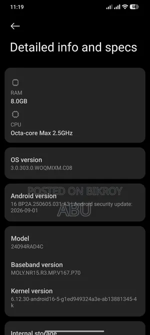 Xiaomi Redmi Note 14 5G 256 GB Black