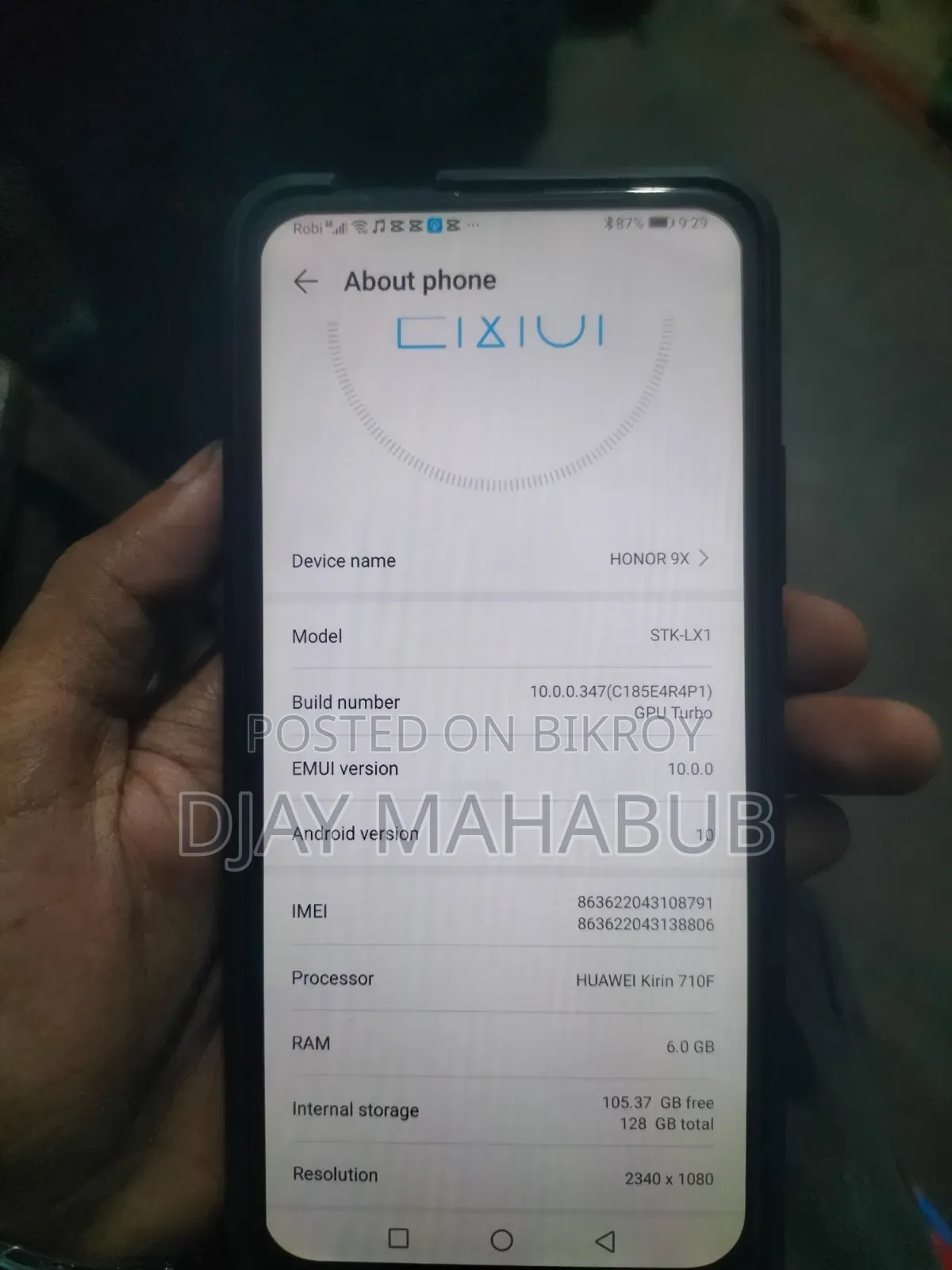 Honor 9X 128 GB Blue