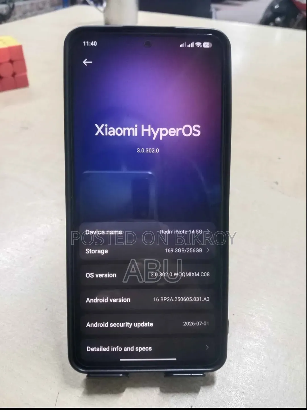 Xiaomi Redmi Note 14 5G 256 GB Black