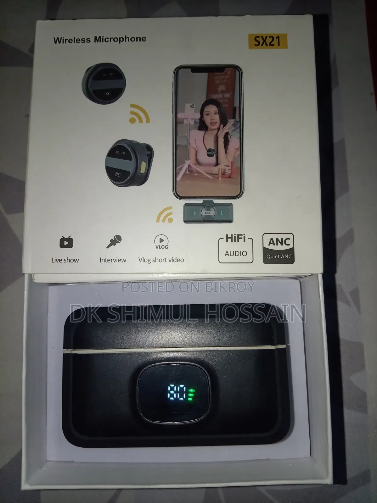 Wireless Microphone Hi-Fi Audio