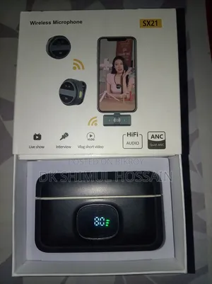 Wireless Microphone Hi-Fi Audio