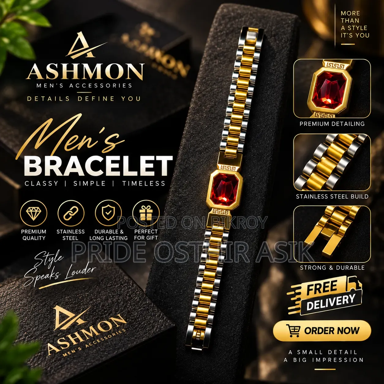 Red Crown Bracelet