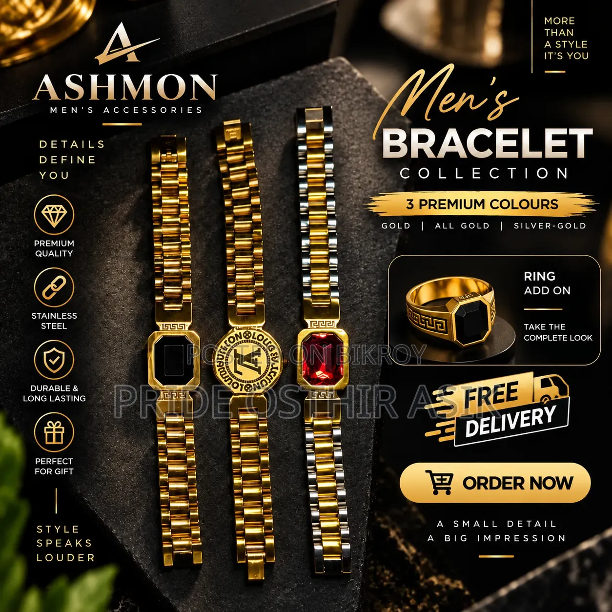 Red Crown Bracelet