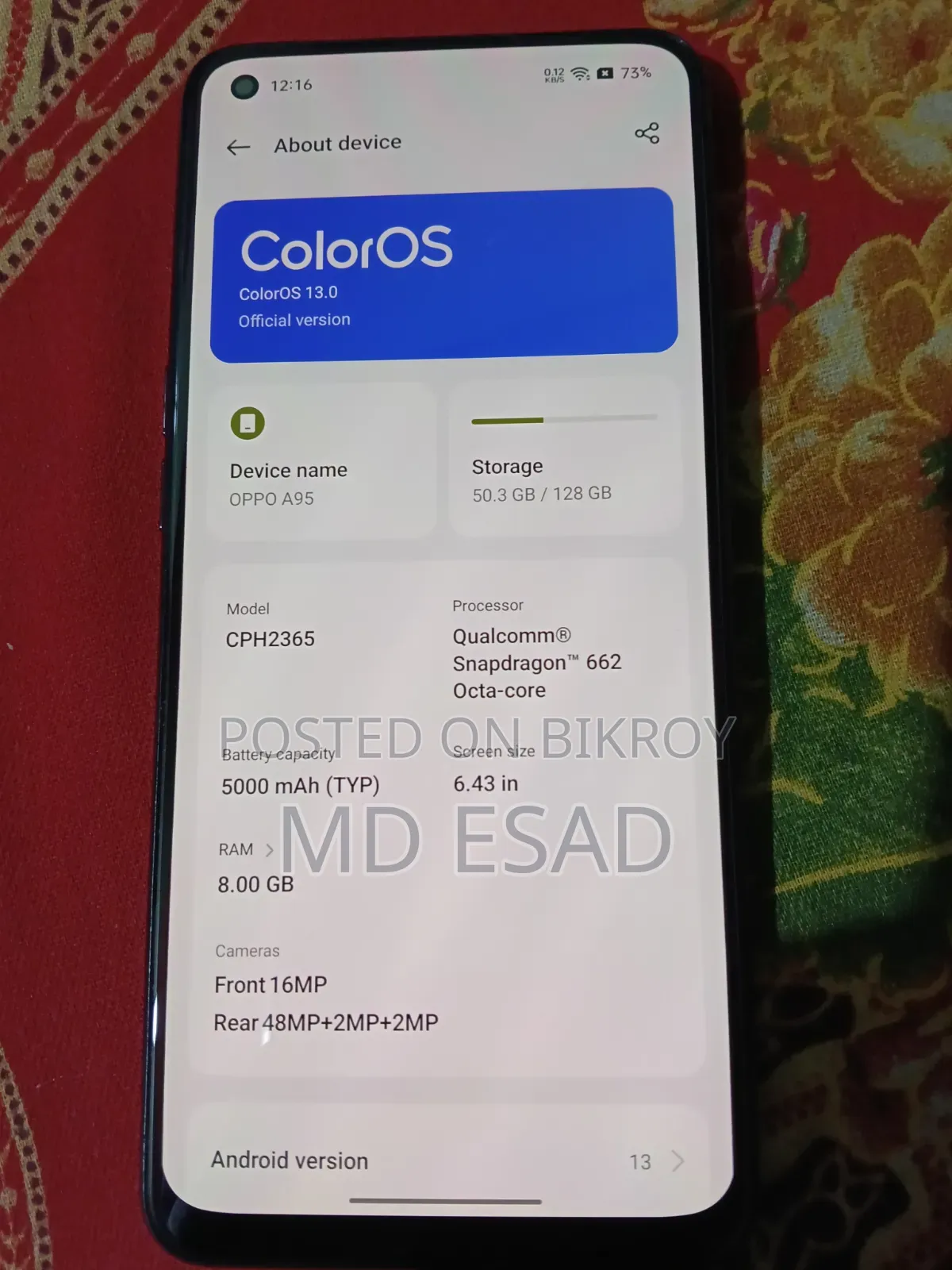 Oppo A95 128 GB Gray