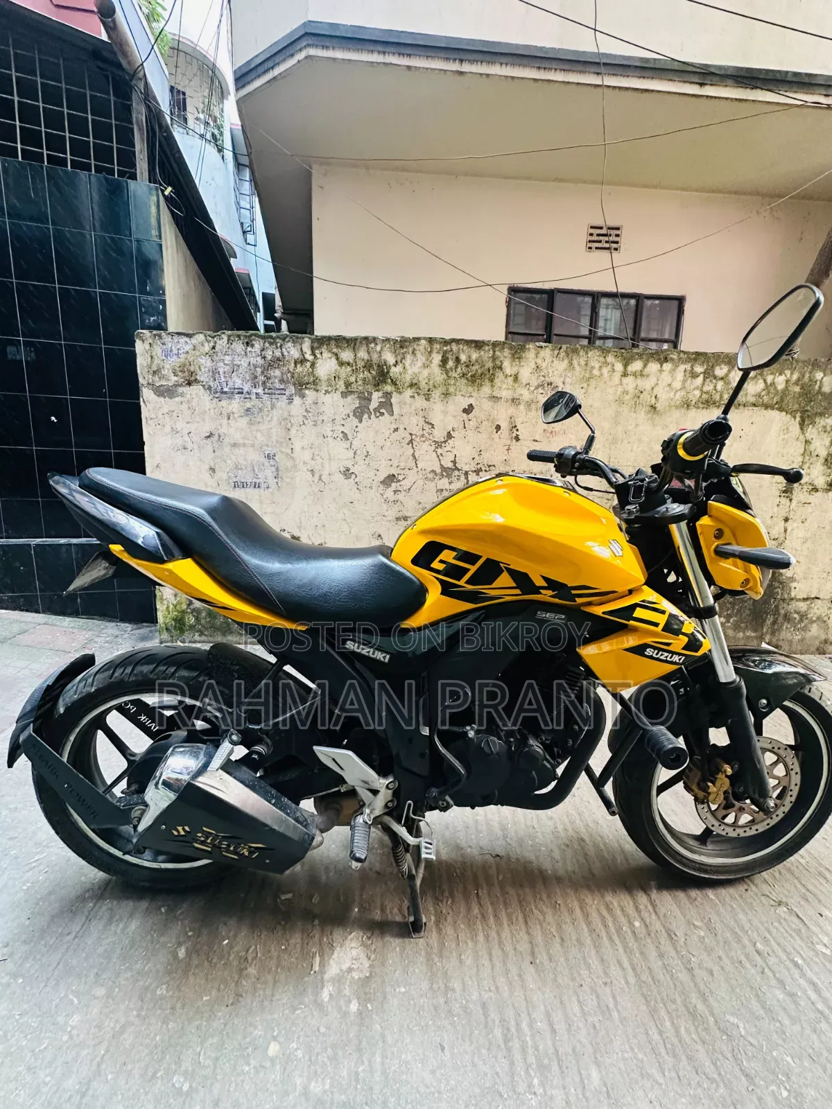 New Suzuki Gixxer 2024 Yellow