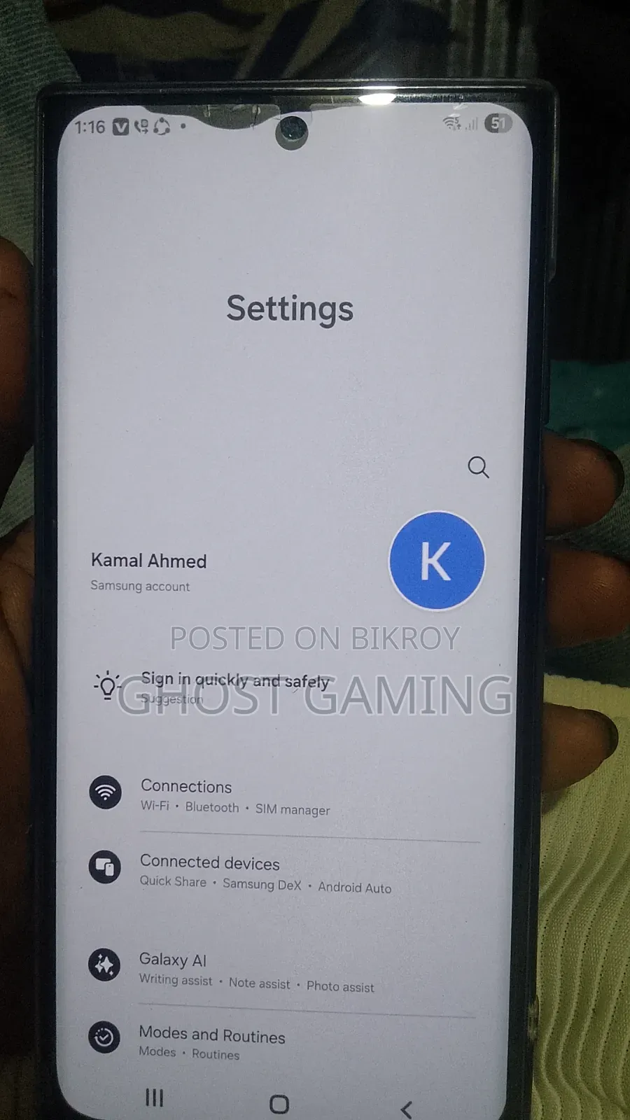 Samsung Galaxy S22 Ultra 256 GB Black