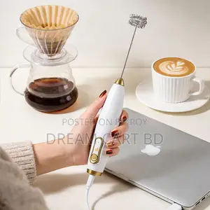 Rechargeable 3-Speed Electric Coffee & Milk Frother