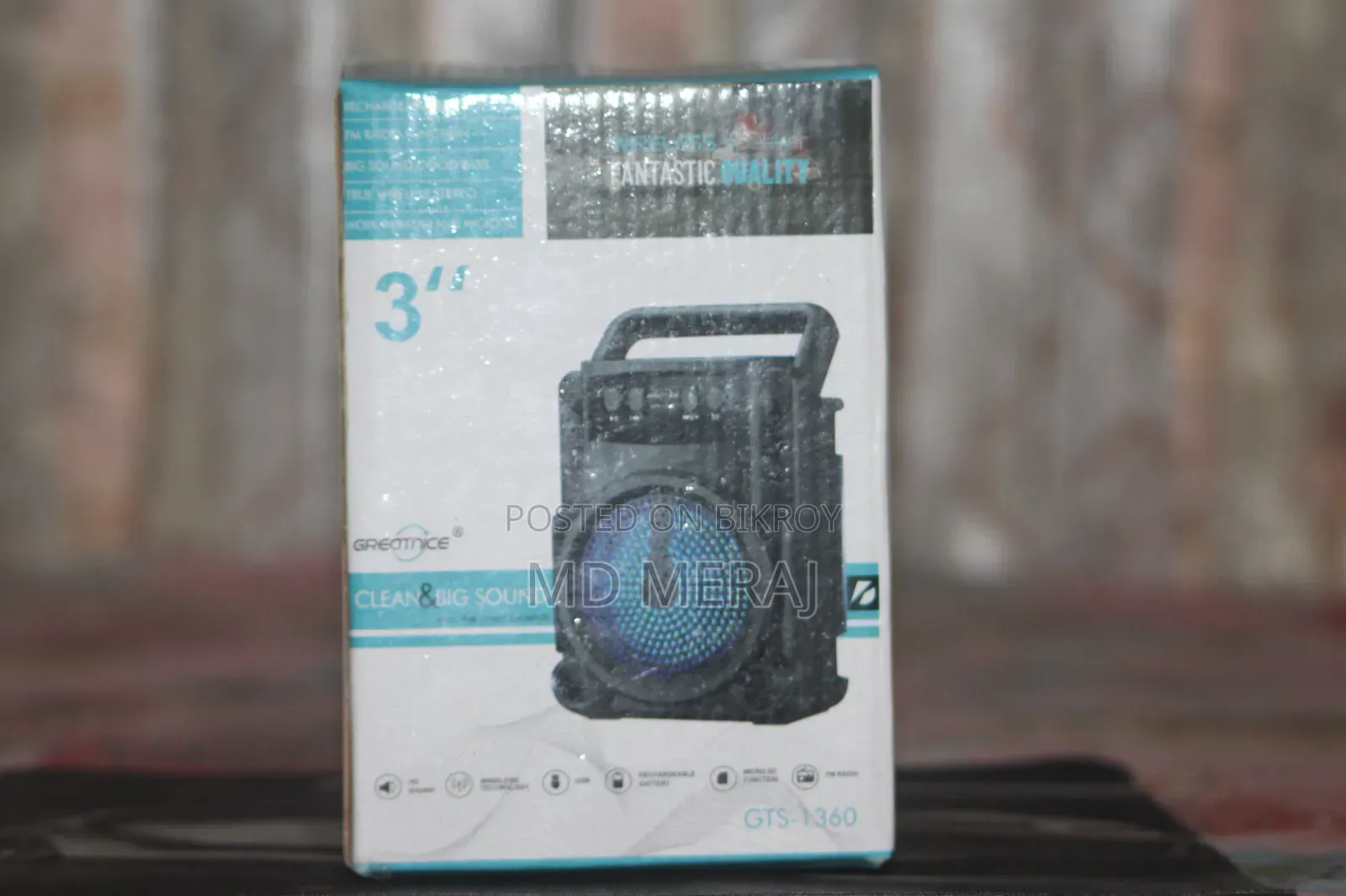GREATNICE GTS-1360 পোর্টেবল ওয়্যারলেস স্পিকার