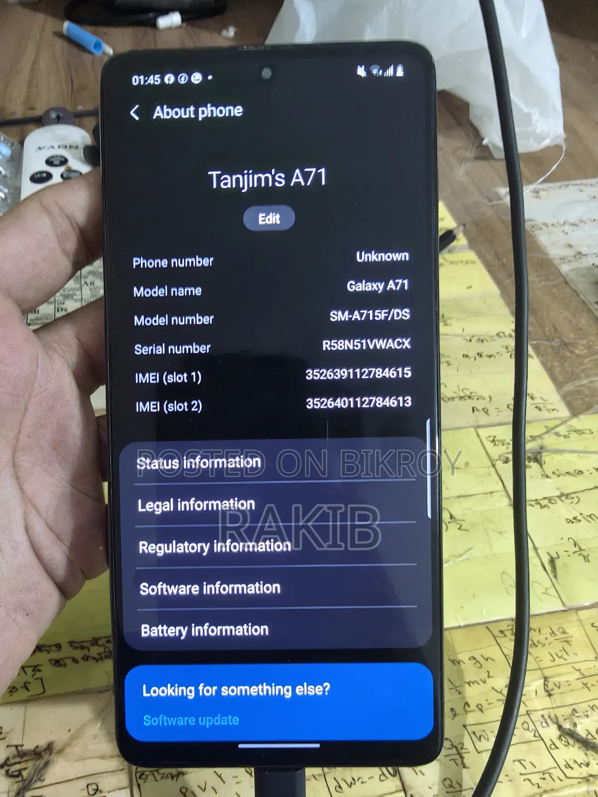 Samsung Galaxy A71 128 GB White