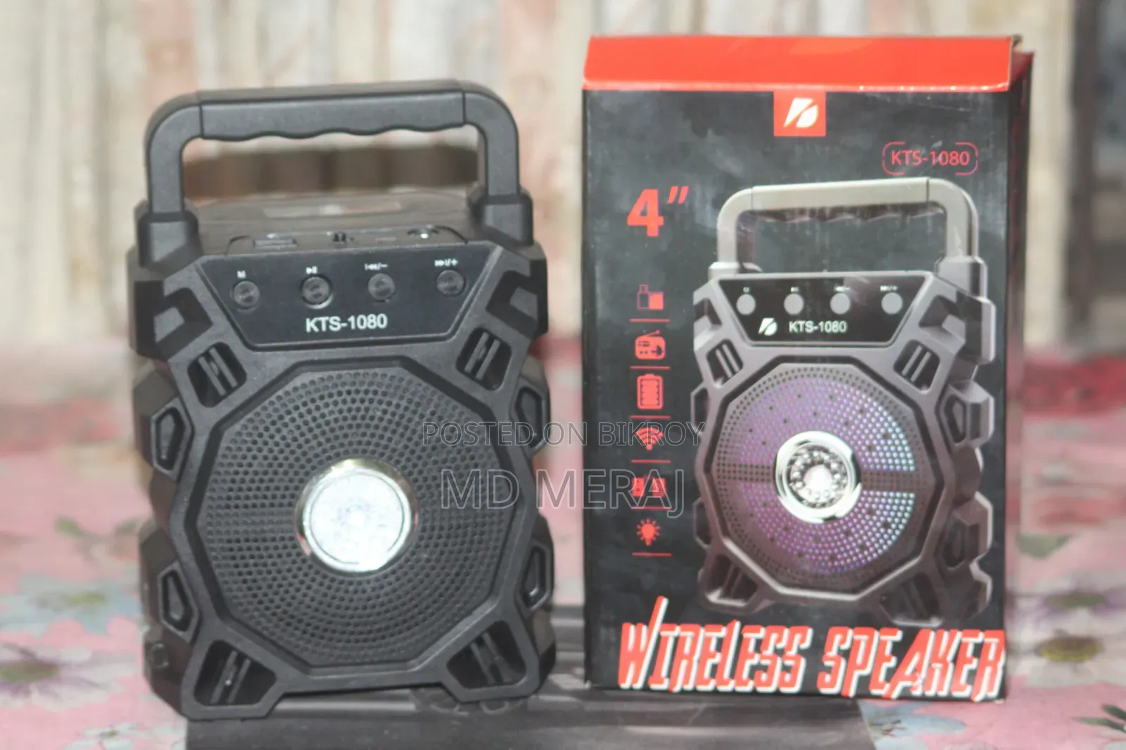 KTS - 1080 Karaoke Bluetooth Portable Wireless Speaker