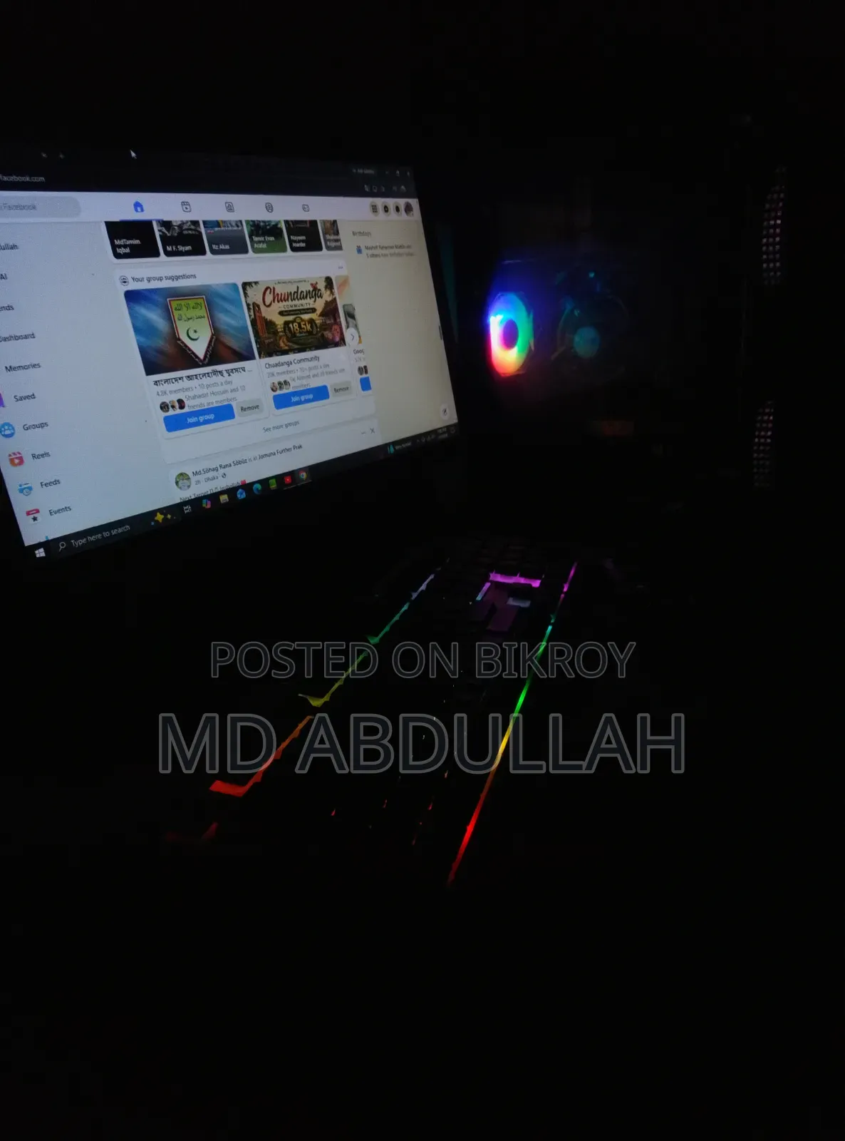 Desktop Computer 8GB RAM Intel Core i5 Processor 256GB SSD