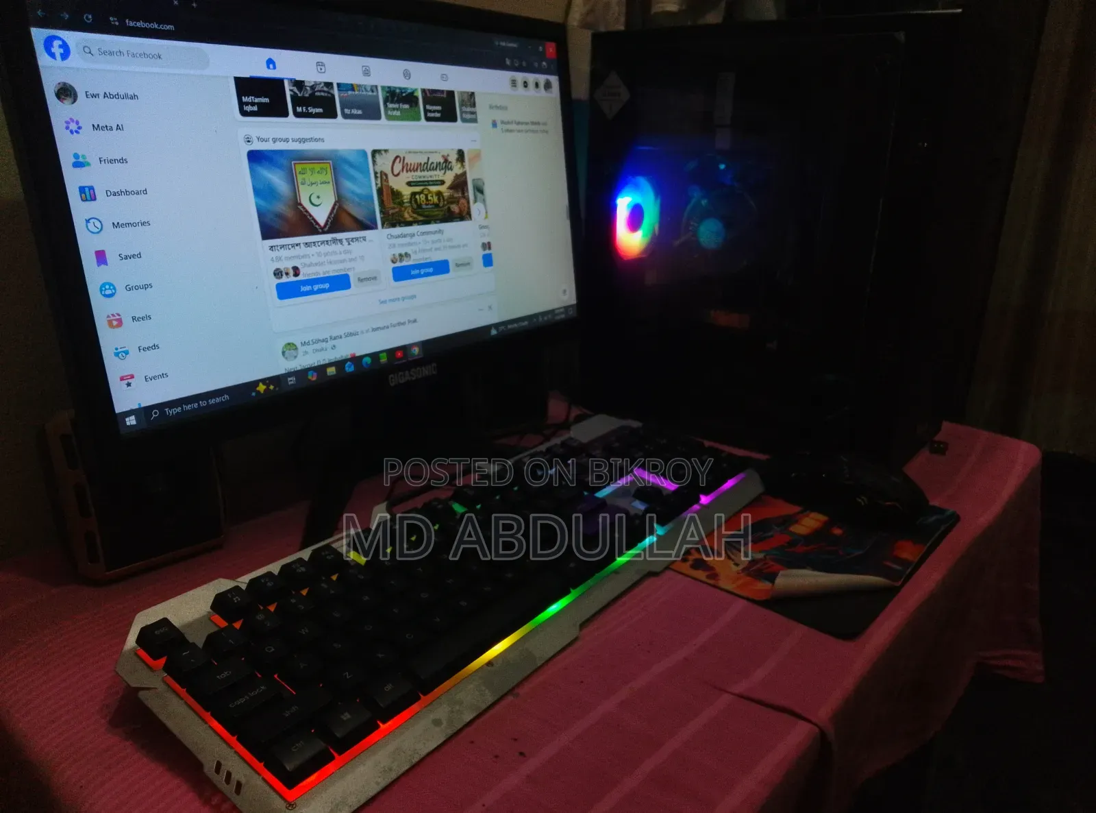 Desktop Computer 8GB RAM Intel Core i5 Processor 256GB SSD