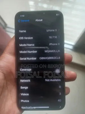 Apple iPhone X 256 GB Gray