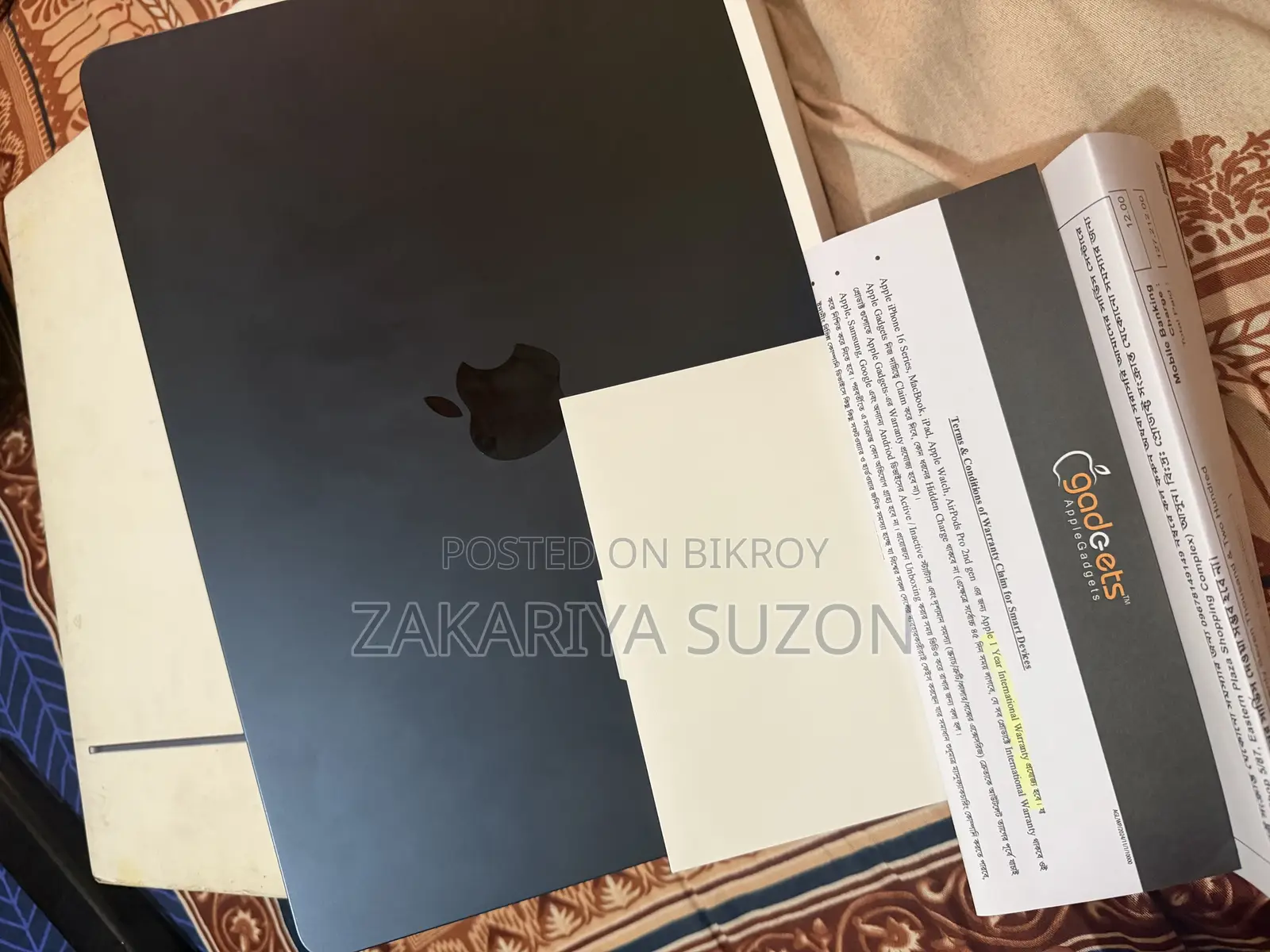 Laptop Apple MacBook Air 16GB Apple M3 SSD 256GB