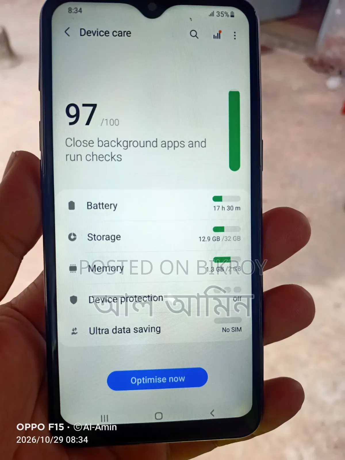 Samsung A10 32 GB White