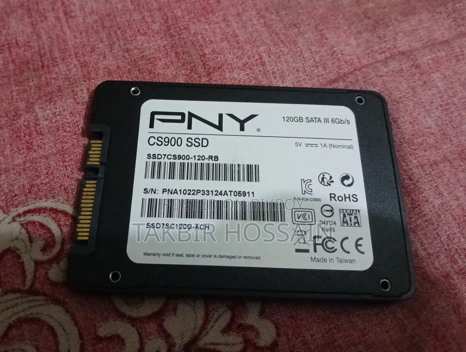 Pny Sata SSD 120GB