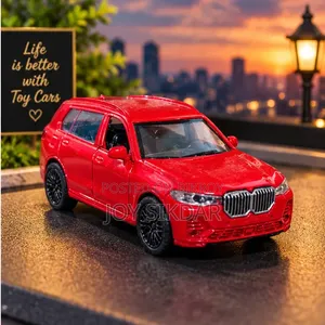 Luxury Red BMW X7 Toy Car