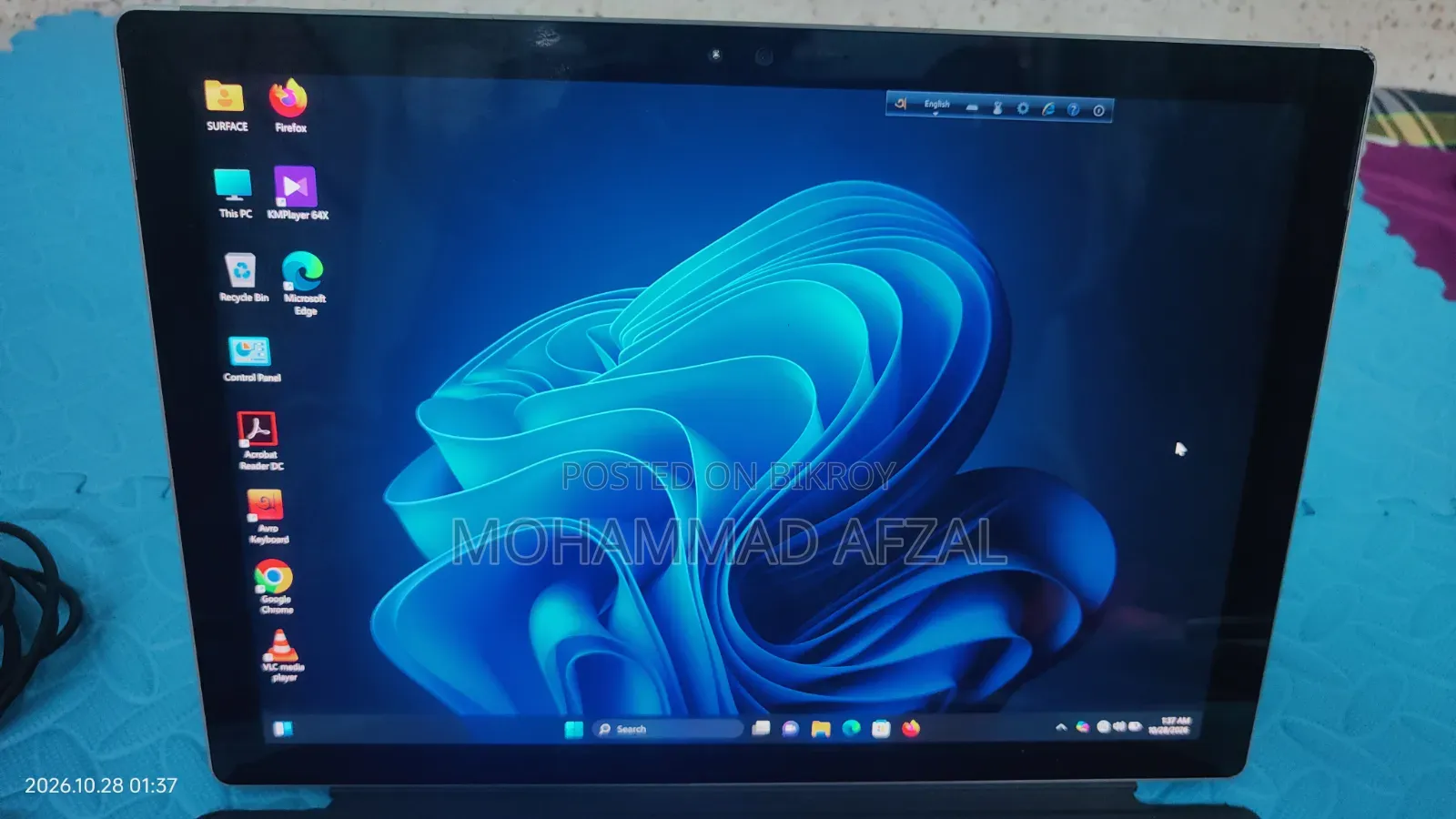 Laptop Microsoft Surface Pro 4 4GB Intel Core i5 SSD 128GB