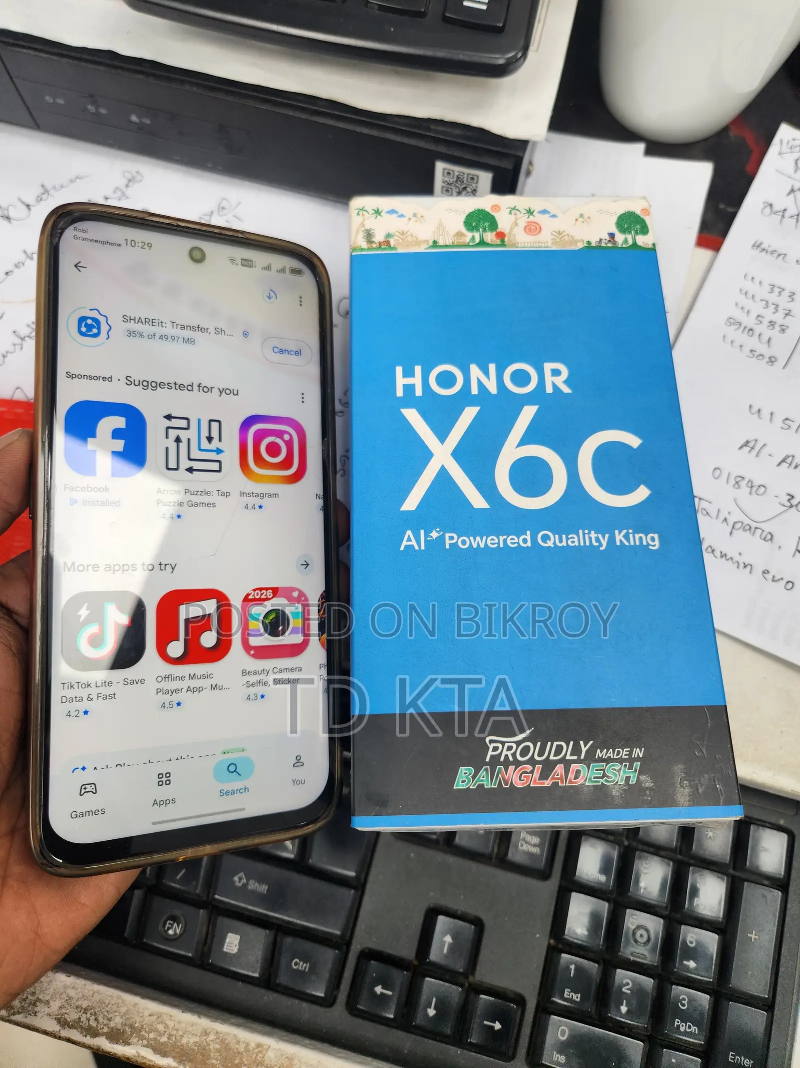 Honor X6C 128 GB Black