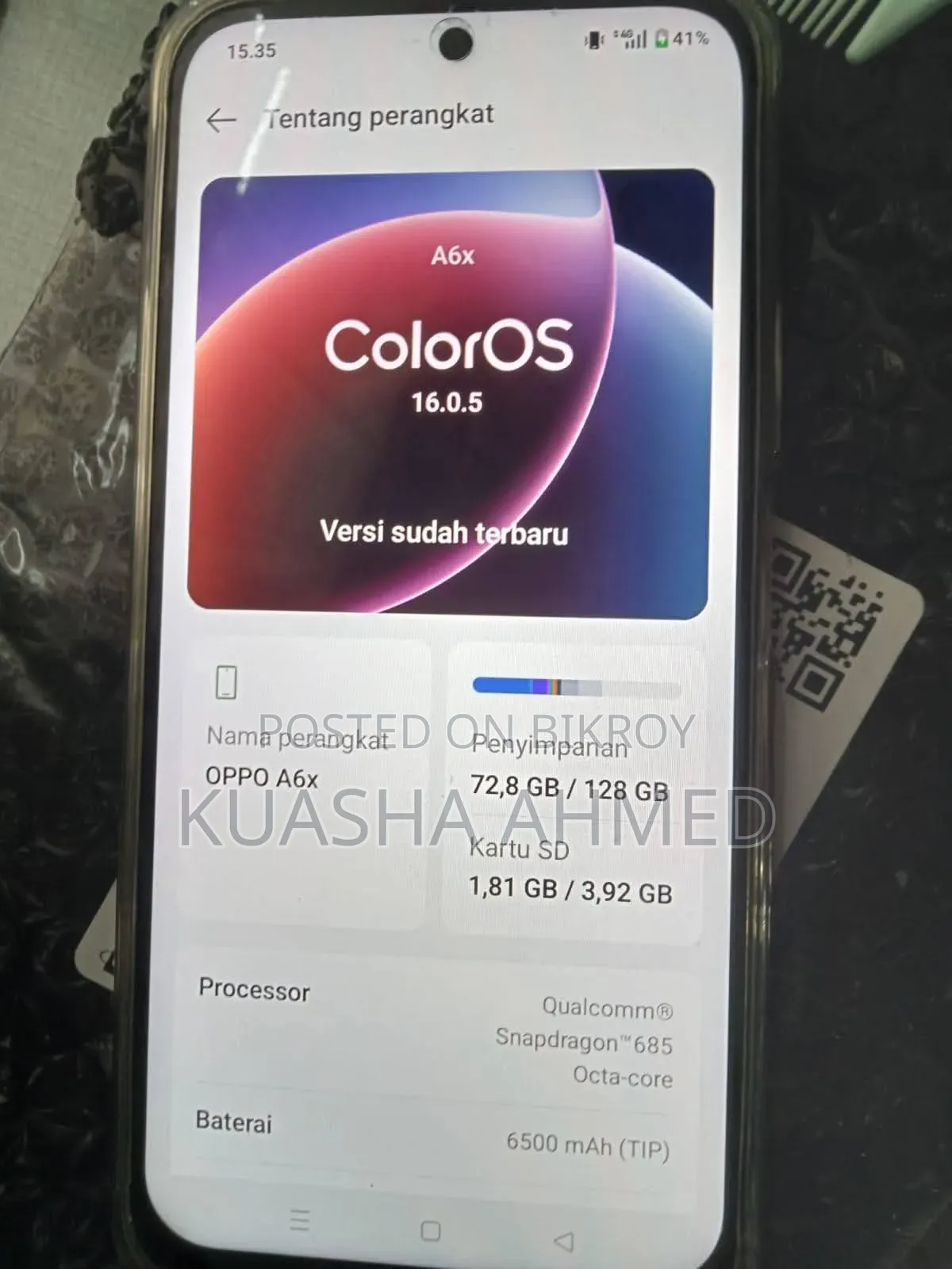 Oppo A6x 128 GB Purple