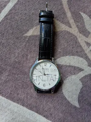 Brand New Look! KALBOR Leather Watch used for only three weeks for sale