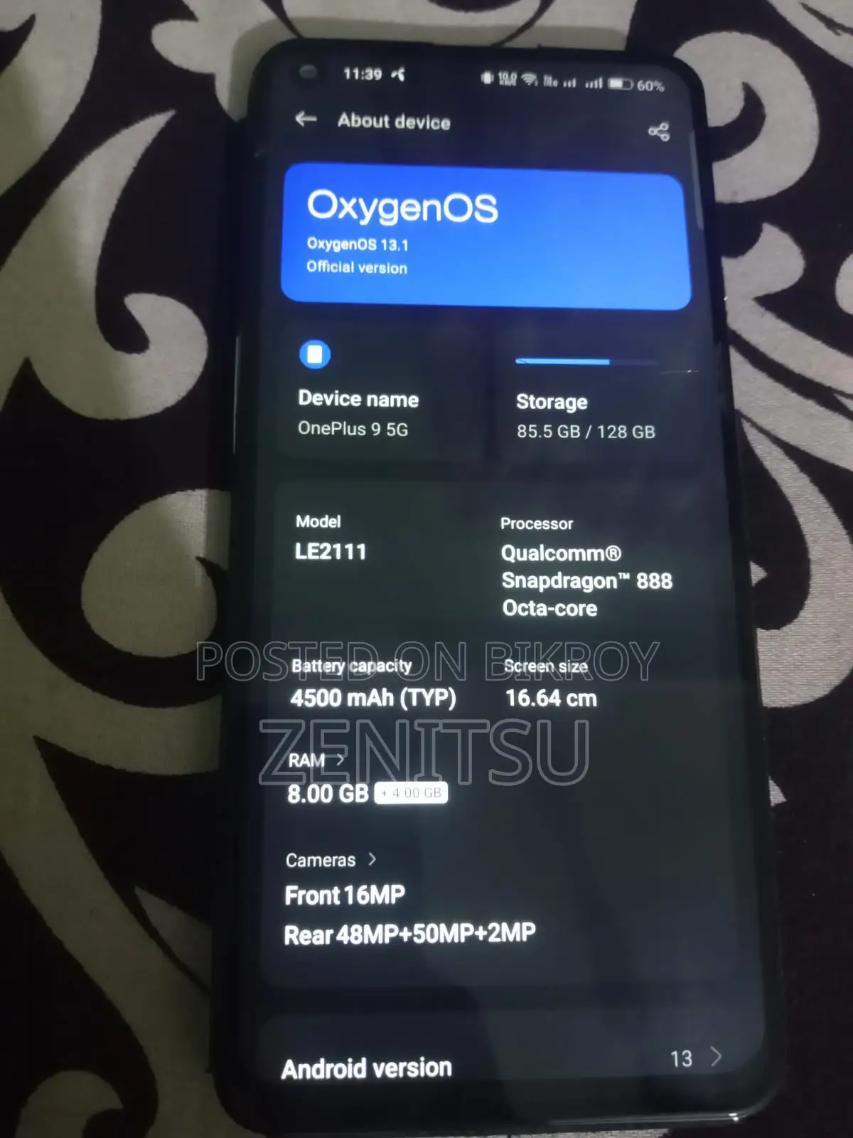 OnePlus 9 128 GB Blue
