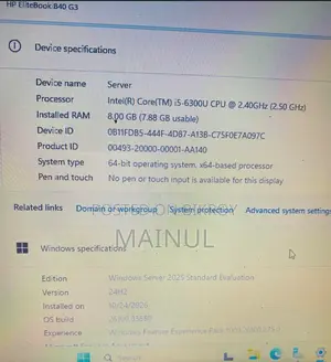 Laptop HP EliteBook 840 8GB Intel Core i5 SSD 256GB