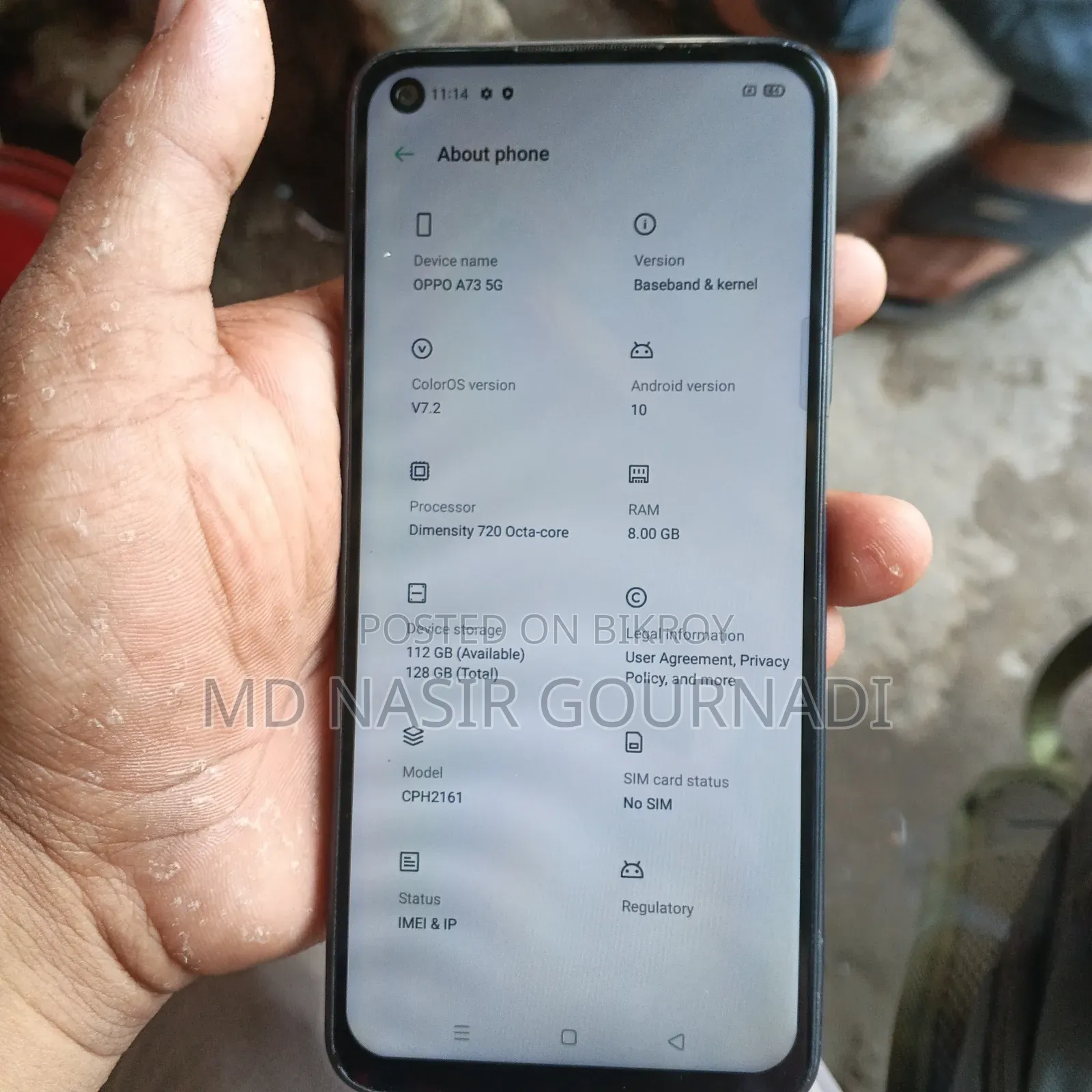 Oppo A73 5G 128 GB Black