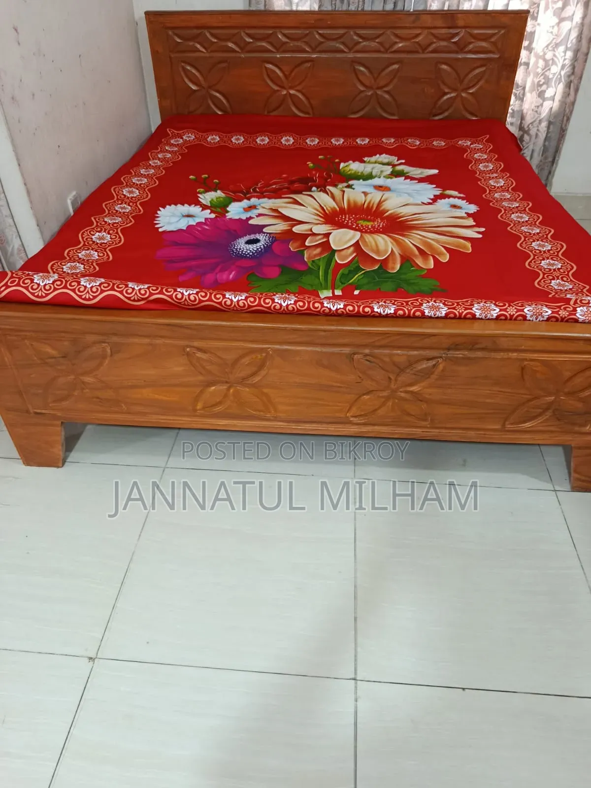 Teak Wood 6/7 Bed