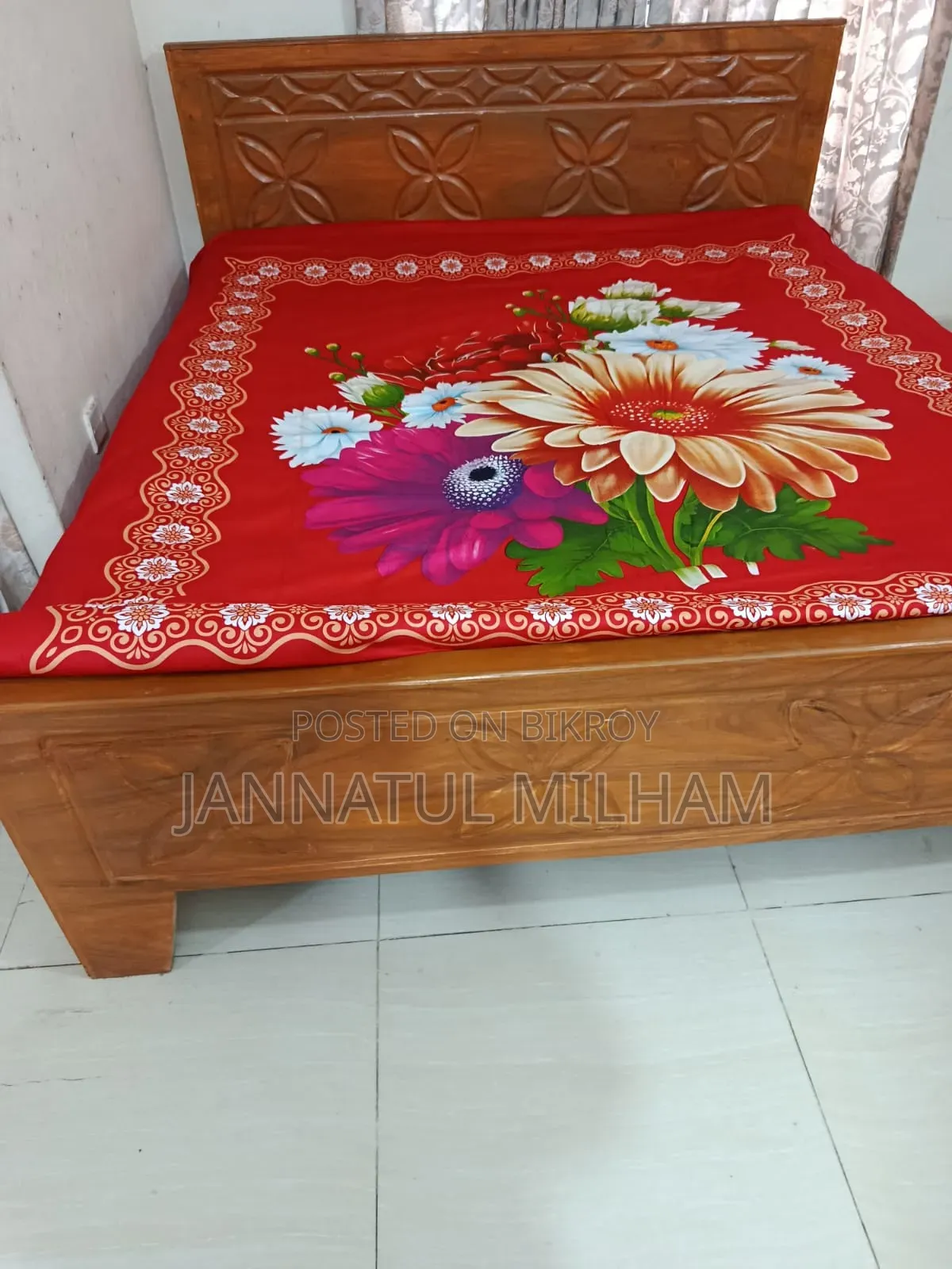Teak Wood 6/7 Bed