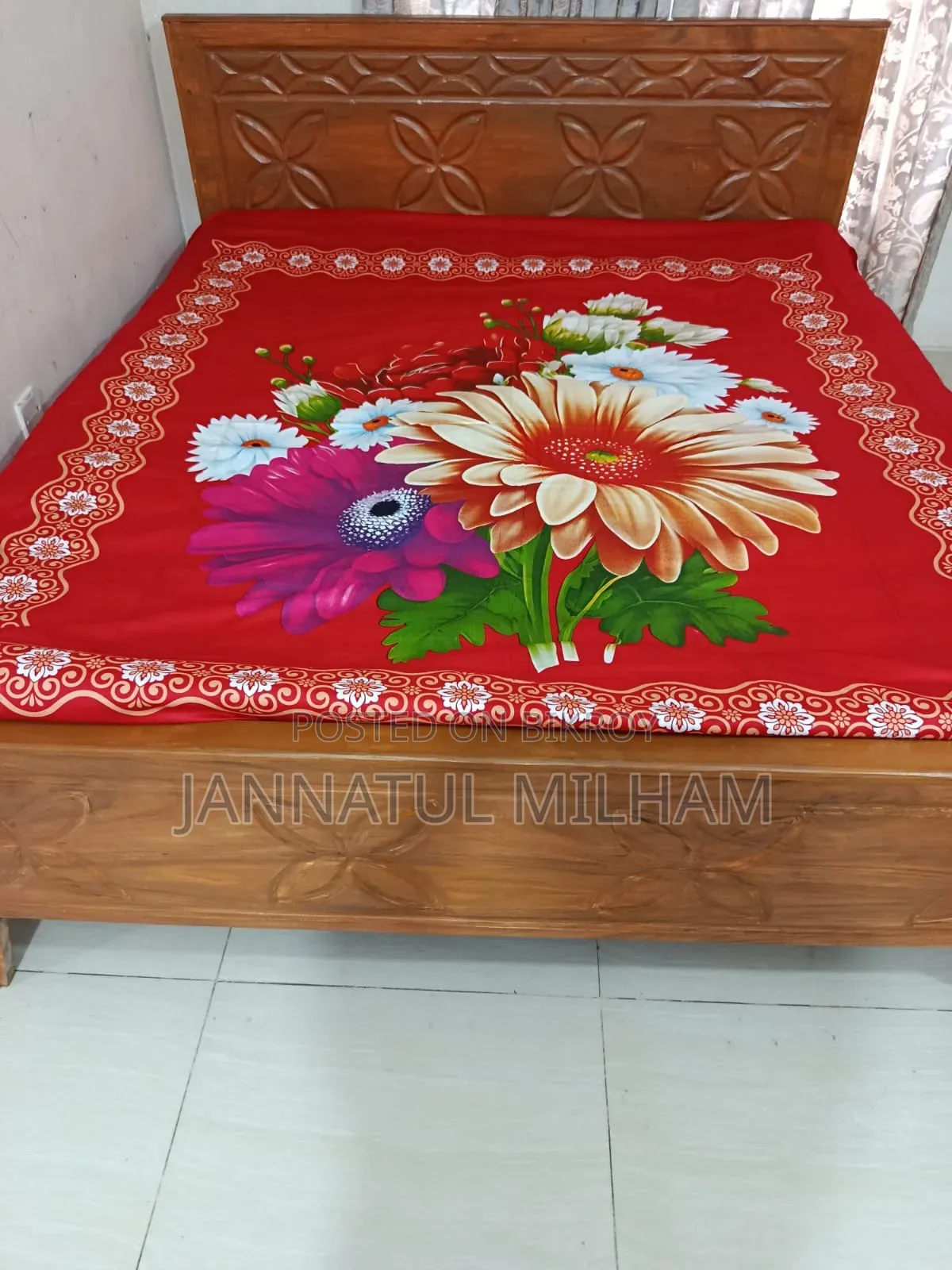 Teak Wood 6/7 Bed