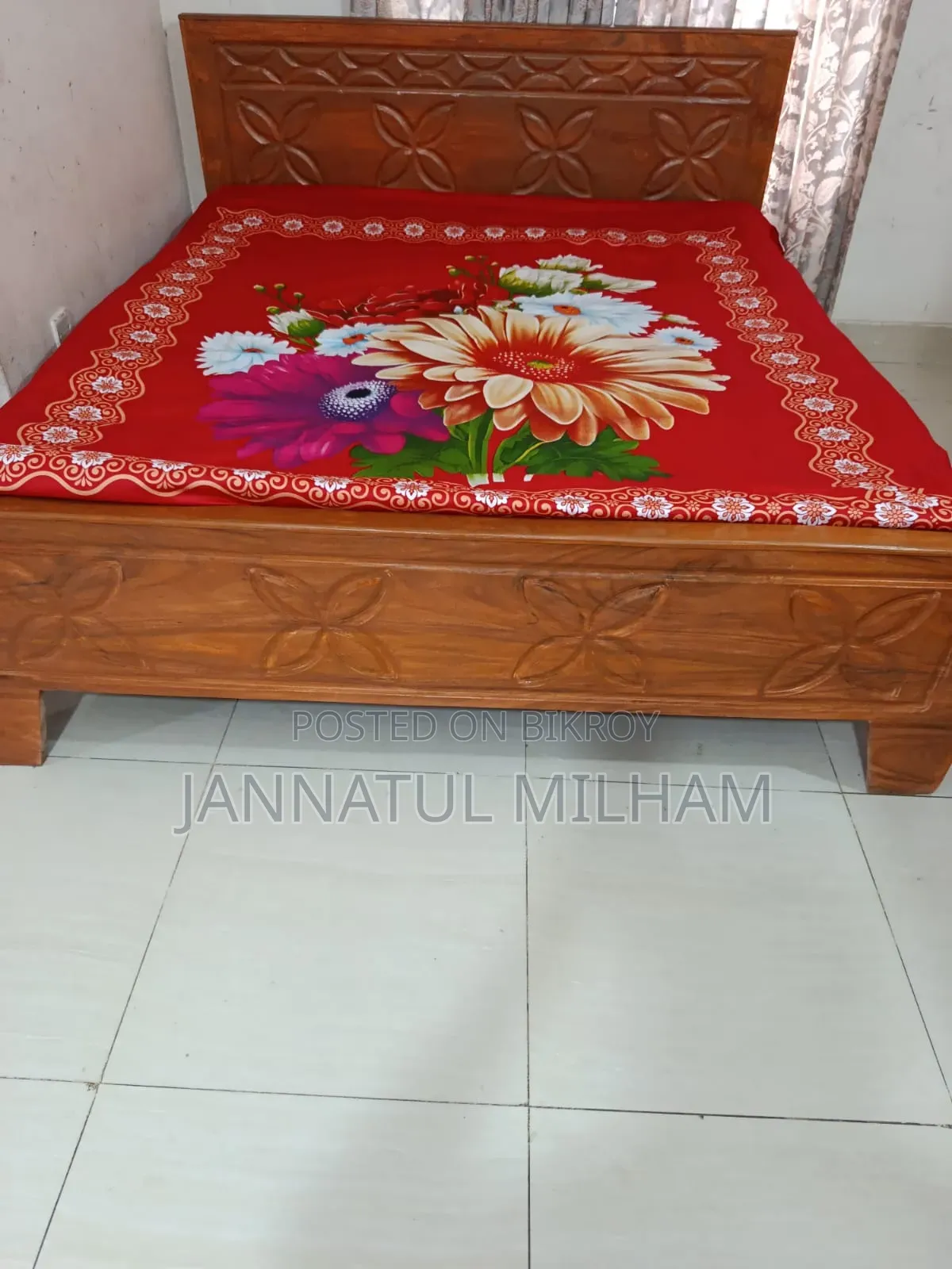 Teak Wood 6/7 Bed