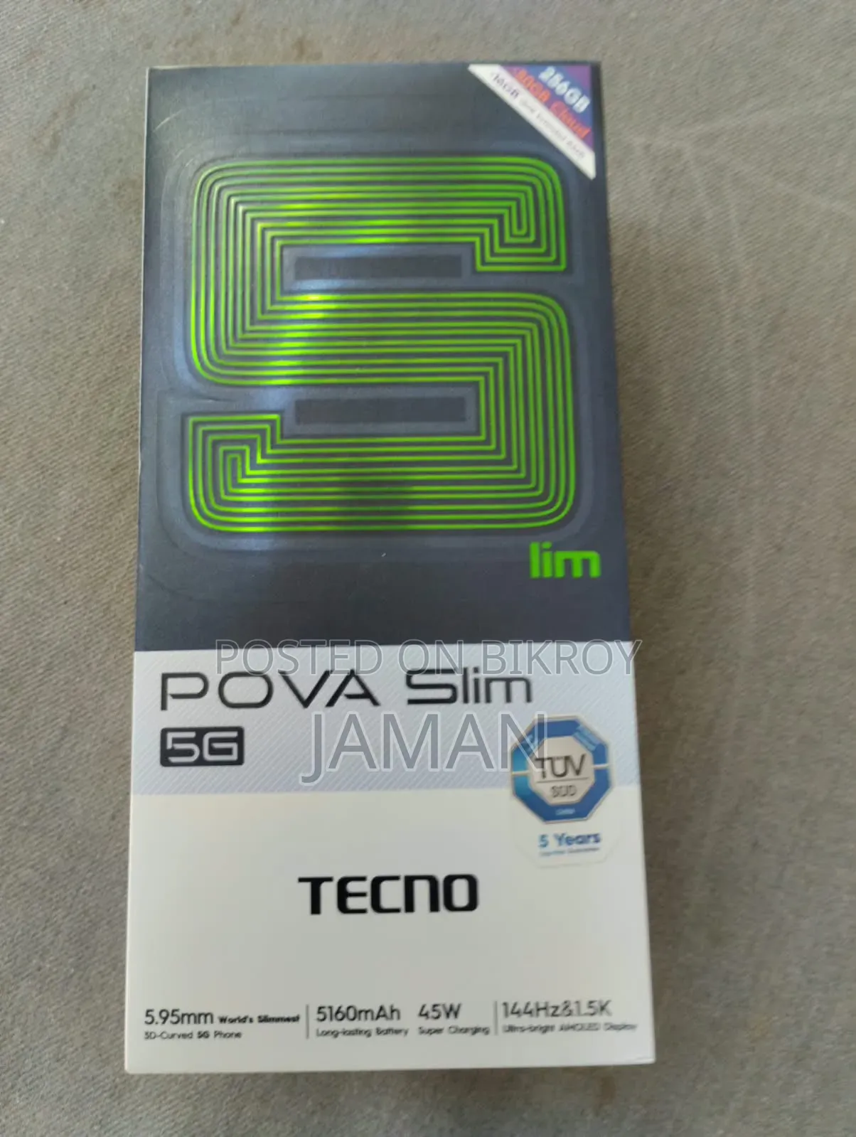 New Tecno Pova Slim 5G 256 GB White