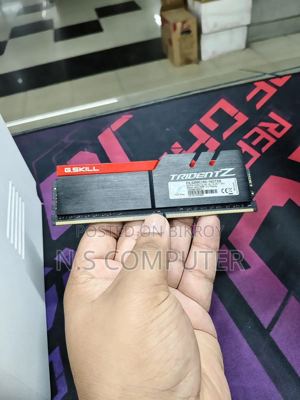 g.skill Trident Z 8GB Ddr4 3200mhz RGB Desktop Ram