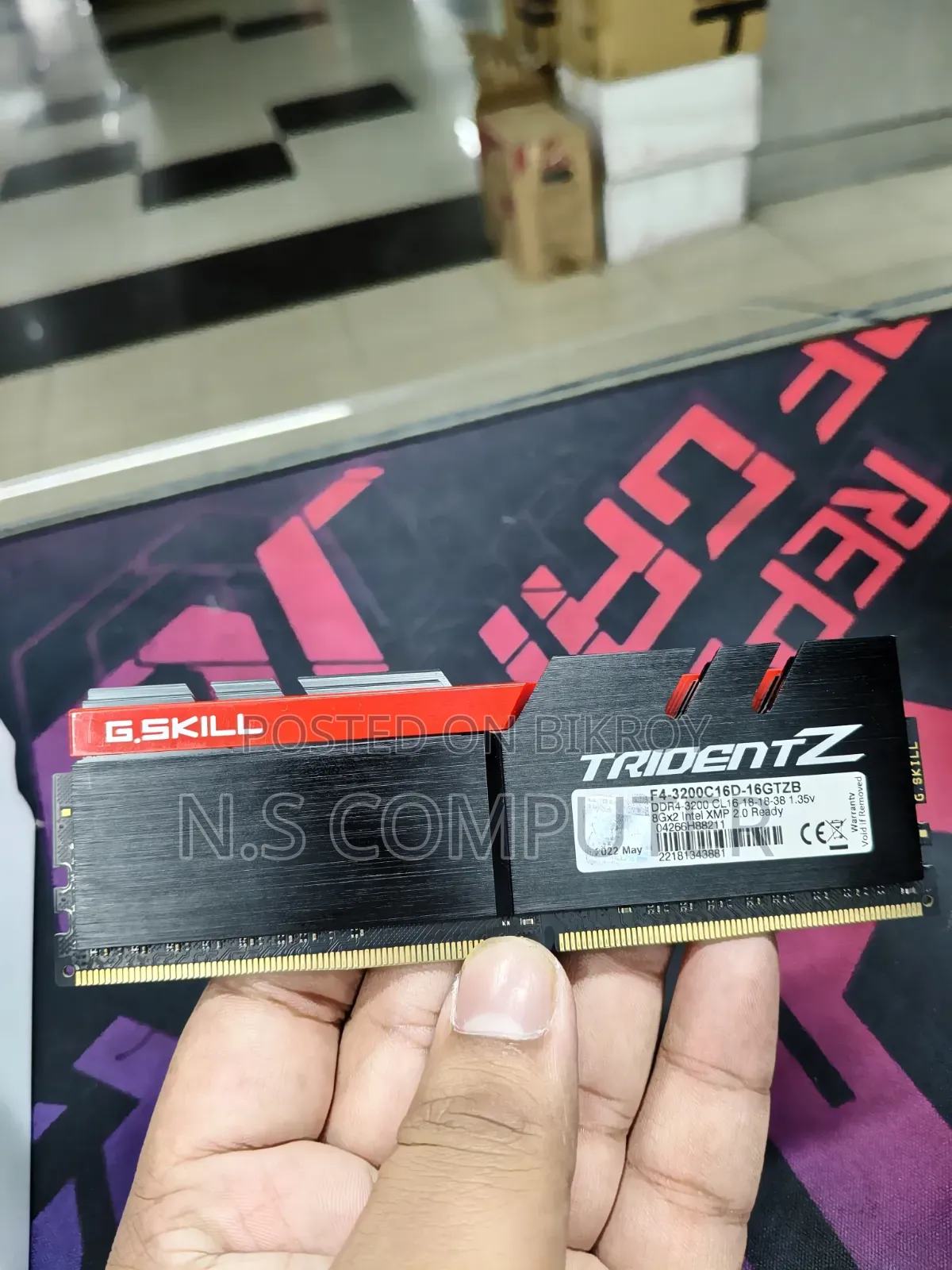 g.skill Trident Z 8GB Ddr4 3200mhz RGB Desktop Ram