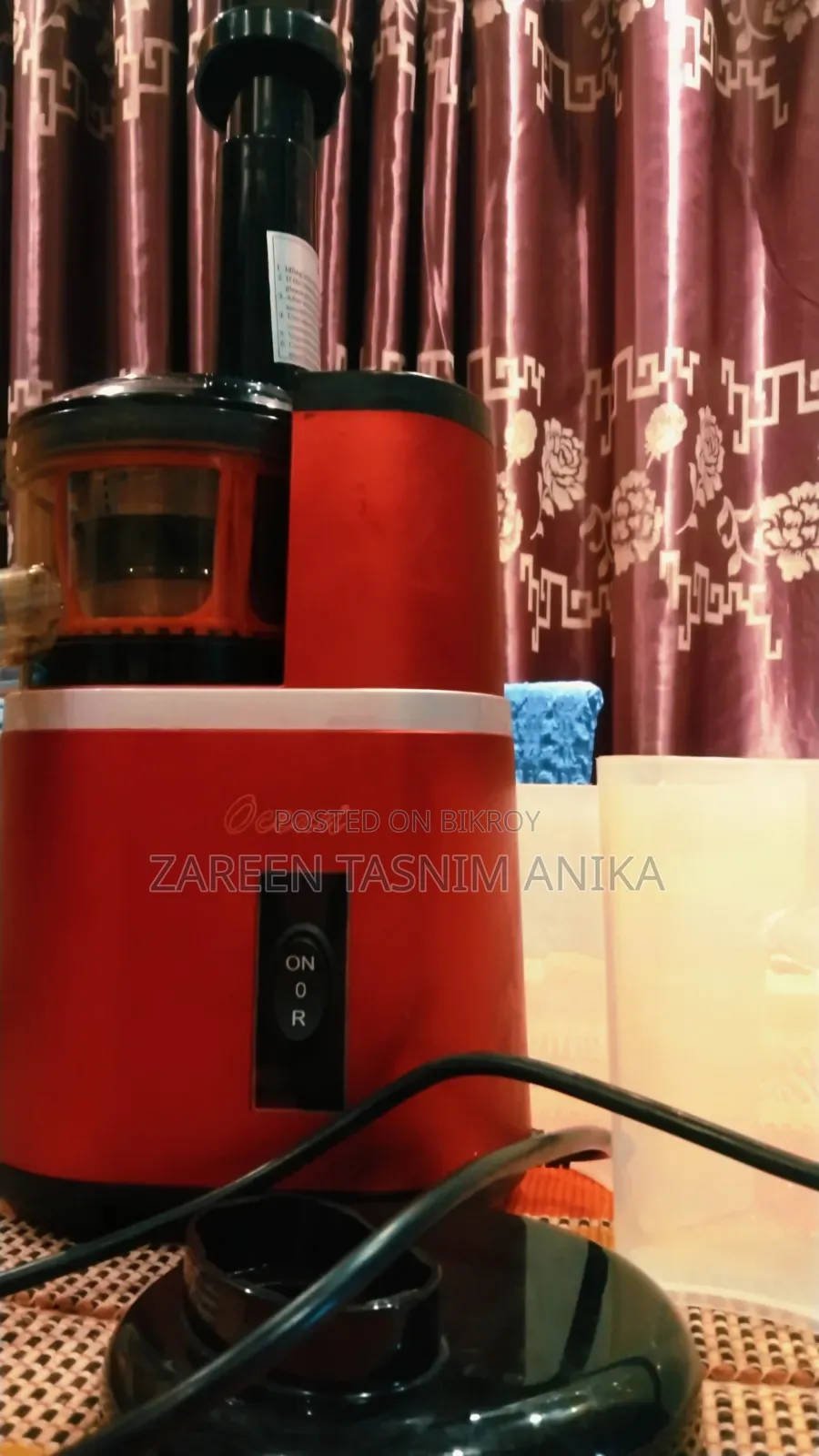 Ocean Slow Juicer 150W for Sale | Red |