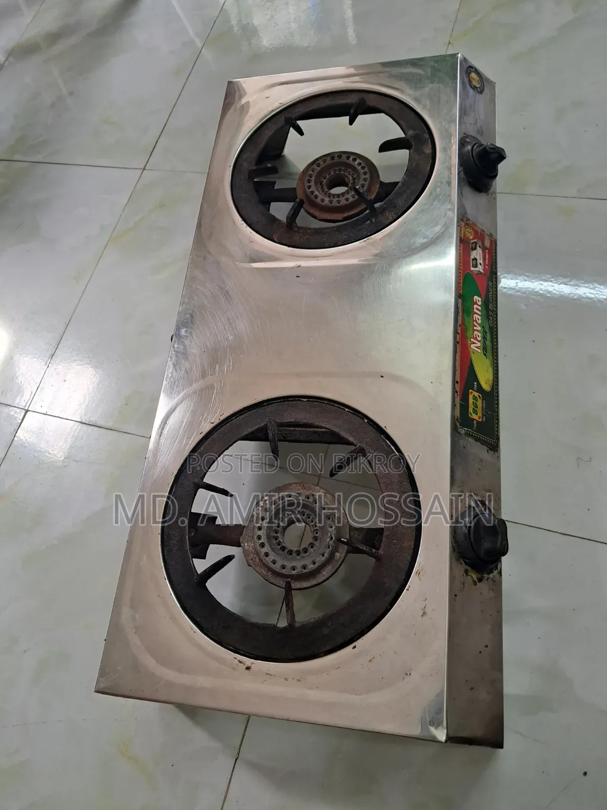 ২ বার্নারের Navana Stainless Steel গ্যাসের চুলা বিক্রি হবে