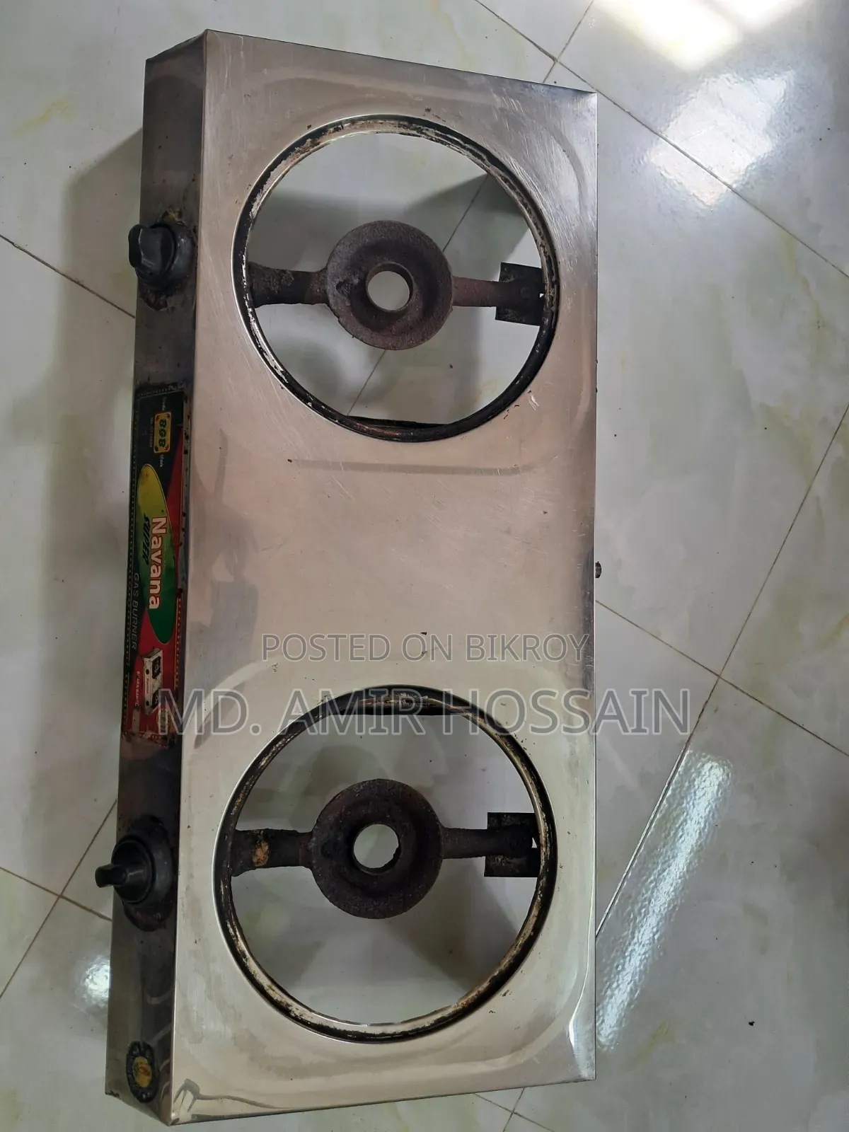 ২ বার্নারের Navana Stainless Steel গ্যাসের চুলা বিক্রি হবে
