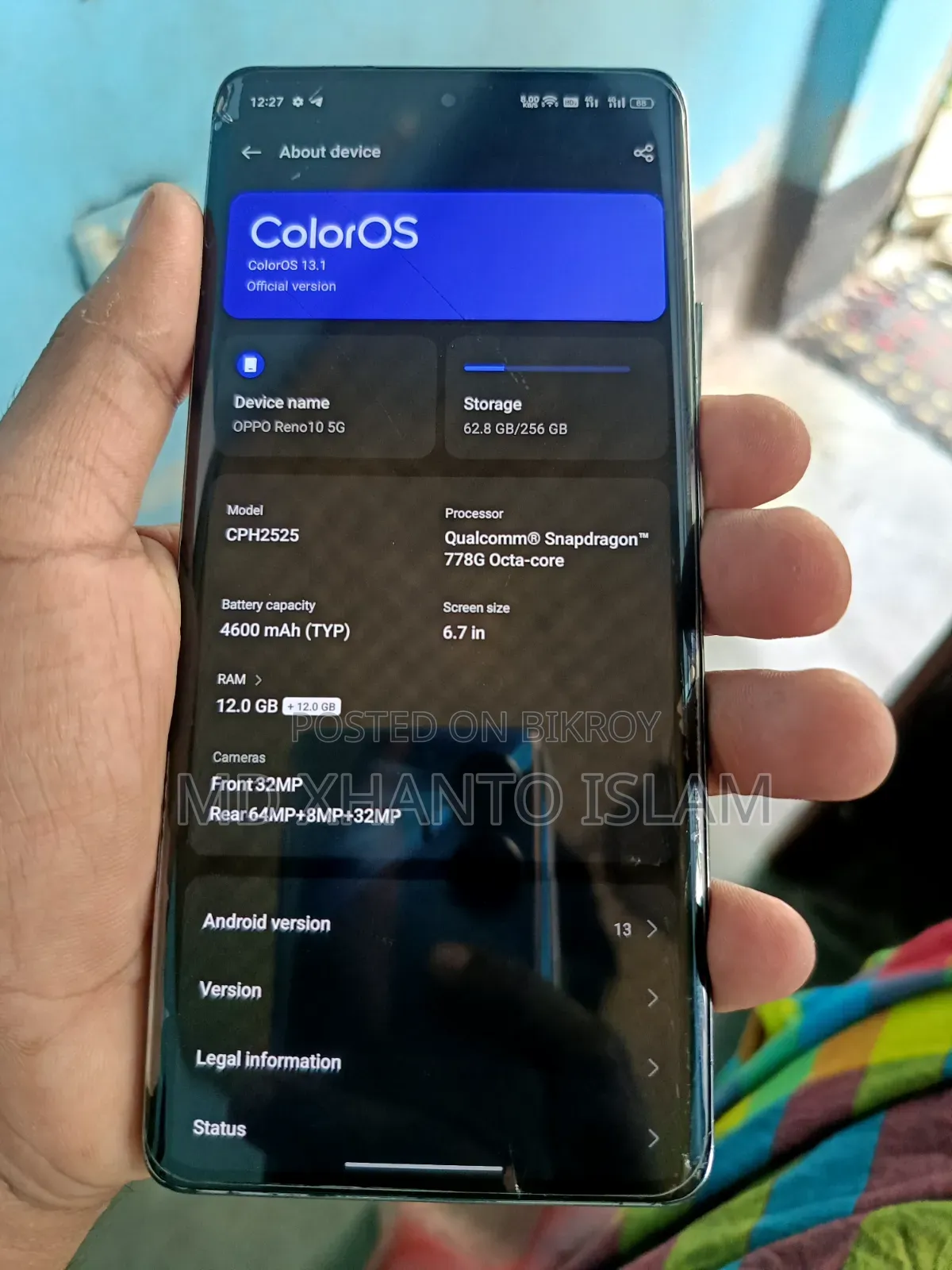 Oppo Reno 10 5G 256 GB Black