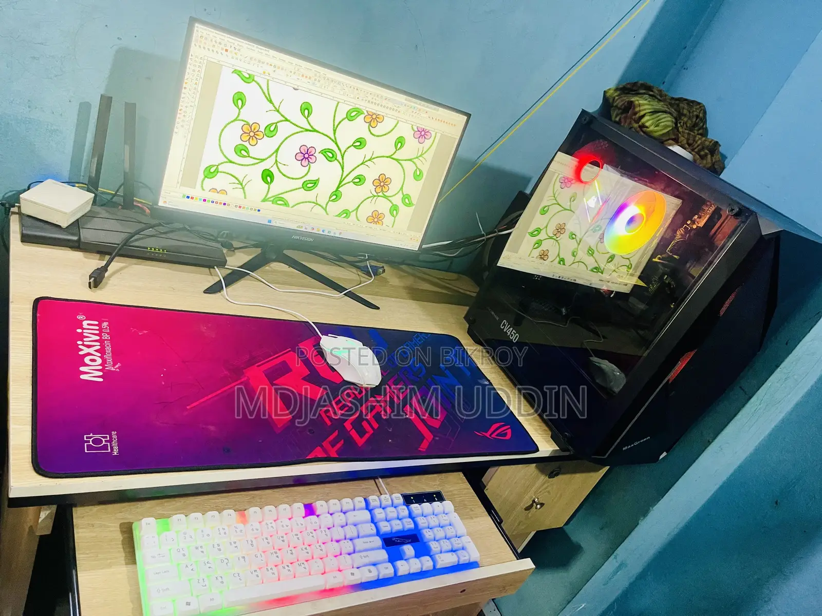 ডেস্কটপ কম্পিউটার ৮জিবি ইন্টেল কোর আই৫ এইচডিডি+এসএসডি ২৫৬জিবি