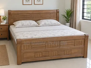 সেগুন কাঠের তৈরি খাট